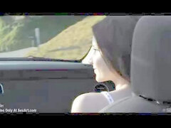 Sassy lesbian Rilee Marks has stopped the car to lick Malena Morgan’s pussy outdoor