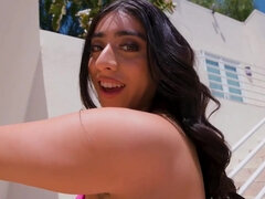 Amerikansk, Stora tuttar, Sperma shot, Långt ner i halsen, Doggystyle, Mellanrasig, Fitta, Tuttar