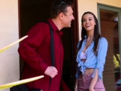 Amatéri, Kuřba, Brunetka, Striekanie semena, Hd, Z pohľadu účastníka, Teenka