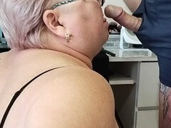 Bbw, Kuřba, Puma, Sperma v puse, Stříkání spermatu, Honění, Milf žcbp, Kuřba sání