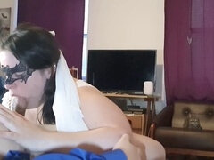 Stor svart kvinne, Bdsm, Sæd i munnen, Sperm skott, Dominans