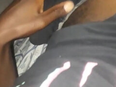 Afrikanisch, Leie, Schwarz, Handjob, Selbstgemacht, Masturbation