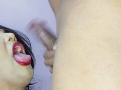 Stor svart kvinne, Kukk suging, Hjemmelaget, Inder