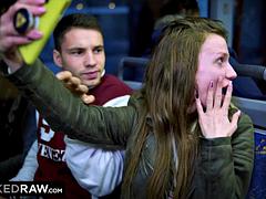 Vacker, Stor kuk, Svart, Ebenholts, Hardcore, Rödhårig, Trekant, Tuttar