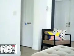 (Addison Lee) doesn't like her roommate's double standards if he can walk around sans bra so can she - mofos