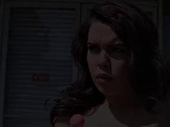 Beautiful teen takes huge dick on the couch