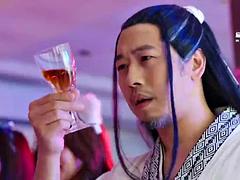 Asiatique, Grosse bite, Gros seins, Sucer une bite, Hard, Fête, Adolescente, Nénés