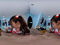 Tridimensionnel, Asiatique, Nana, Sucer une bite, Hard, Japonaise, Public, Réalité