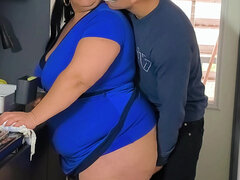 Sex in Kitchen - Real Stepmom MILF BBW Fucked