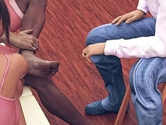 Tridimensionnel, Tromperie, Jeux, Massage, String, Épouse