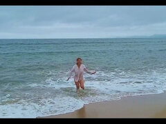 Plage, Érotique, Public, Solo
