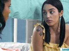 Tetas grandes, Ébano, Latina, Lesbiana, Masturbación, Coño, Afeitado, Tetas