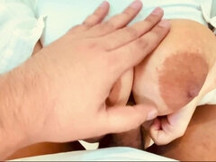 커플, 밀프, 자연의 가슴, 셀카, 젖가슴