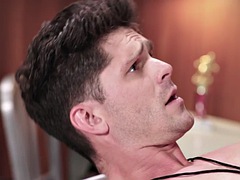 Janitor and coach have anal sex in the locker room