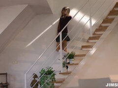 Braunhaarige, Masturbation, Erotischer film, Solo, Unter dem rock