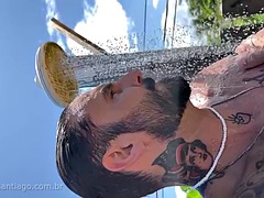 Amatorka, Plaża, Duże cycki, Bikini, Obciąganie, Obciąganie, Hardcore, Latynoska