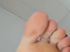 POV Worshiping a Giantess' Feet so You Don't Get Eaten Alive