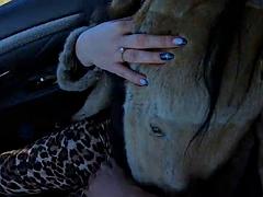 Velké péro, Kuřba, Auto, Stříkání spermatu, Latinské, Venku, Kuřba sání, Manželka