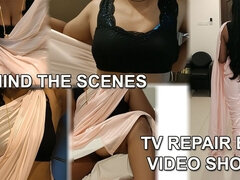 Seducing TV Repair Boy - Behind the Scenes of Wearing Saree