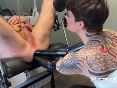 Женское доминирование, Перчатки, Латекс, Властные, Простата, Короткая стрижка, Рабыни, Тату