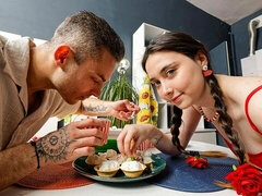 Gorgeous brunette Willy Regal is enjoying jumping on a big cock