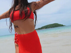 18 jahre, Strand, Bikini, Braunhaarige, Solo, Jungendliche (18+)