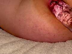 Leie, In den arsch, Grosser arsch, Dildo, Deutsch, Masturbation, Solo