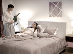 Spontaneous sex with busty brunette Olive Glass