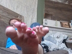 Stopala fetiš, Domaci pornič, Zrela, Solo