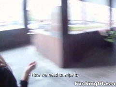 Traseiro, Jato de porra, Transar de quatro, Natural, Ducha chuveiro, Timidoa, Adolescente, Tetas