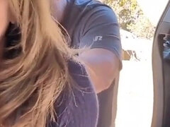 Amatéři, Bbw, Velký zadek, Blondýna, Auto, Pár, Ženský, Masturbace