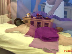 Arsch, Braunhaarige, Tschechisch, Massage, Öl, Muschi, Dürr, Titten