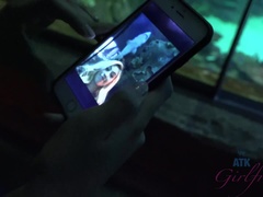 Amatorka, Blondynka, Erotyczny, Dziewczyna, Masturbacja, Punkt widzenia, Cipka, Palenie