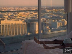 Arsch, Schlafzimmer, Braunhaarige, Schwanz, Interrassisch, Küssen, Natürlichen titten, Reiten