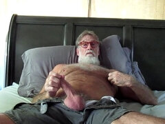 Amateur, Américain, Tir de sperme, Grandpère, Poilue, Masturbation, Solo
