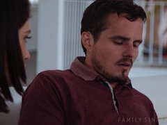 Amerikai, Popó, Seggnyalás, Cumizás, Gesztenyebarna, Család, Csókolózás, Természetes mellek