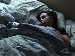 Cock sucking teen gets fucked missionary style