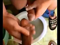 Amatéři, Kluk v dámském, Gay, Masturbace, Seřezání