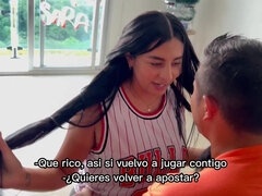 Amateur, Gros cul, Gros seins, Sucer une bite, Éjaculation interne, Fille latino, Chatte