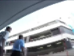 Asiático, Universidad, Japonés, Solo, Bajo la falda, Voyeur