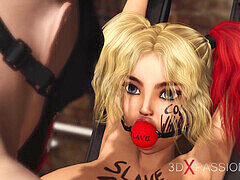 Fuck machine, cuffed and fucked, held