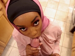 Tekintélyes didik, Fekete, Cumizás, Kutya póz, Ébenfekete, Arcra élvezés, Hd, Konyha