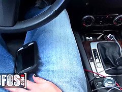 Leie, Schönheit, Blasen, Braunhaarige, Auto, Penis, Pov, Jungendliche (18+)