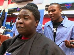 18, 黒人, 茶髪の, イく瞬間, 顔射, ピアス, タトゥー