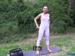 Amateur, Brunette brune, Éjaculation interne, Tchèque, Européenne, De plein air, Réalité, Voyeur