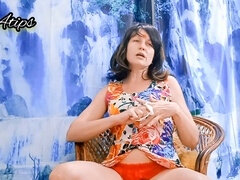 Seductive woman mesmerizes with her luxurious Ahegao expressions