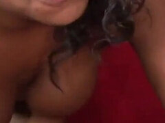 Busty ebony-skinned bbw Tiffany Staxxx has fun with toys and black cock