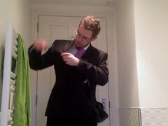 Gay in suit, suits fantasy, binds