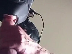 Chairtied, Hooded, Ballgagged and Ring Gagged I Have to Suck Until He Cums