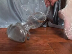 Fleksibel, Ungarnsk, Orgasme, Nylonstrømper, Fisse, Solo, Sutte, Bryster